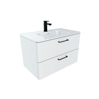 Тумба с раковиной IDDIS Brick подвесная 80см белый BRI80W0i95K